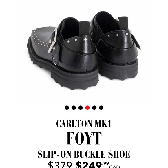 John Fluevog Foyt studded buckle shoes size - Picture 3 of 6